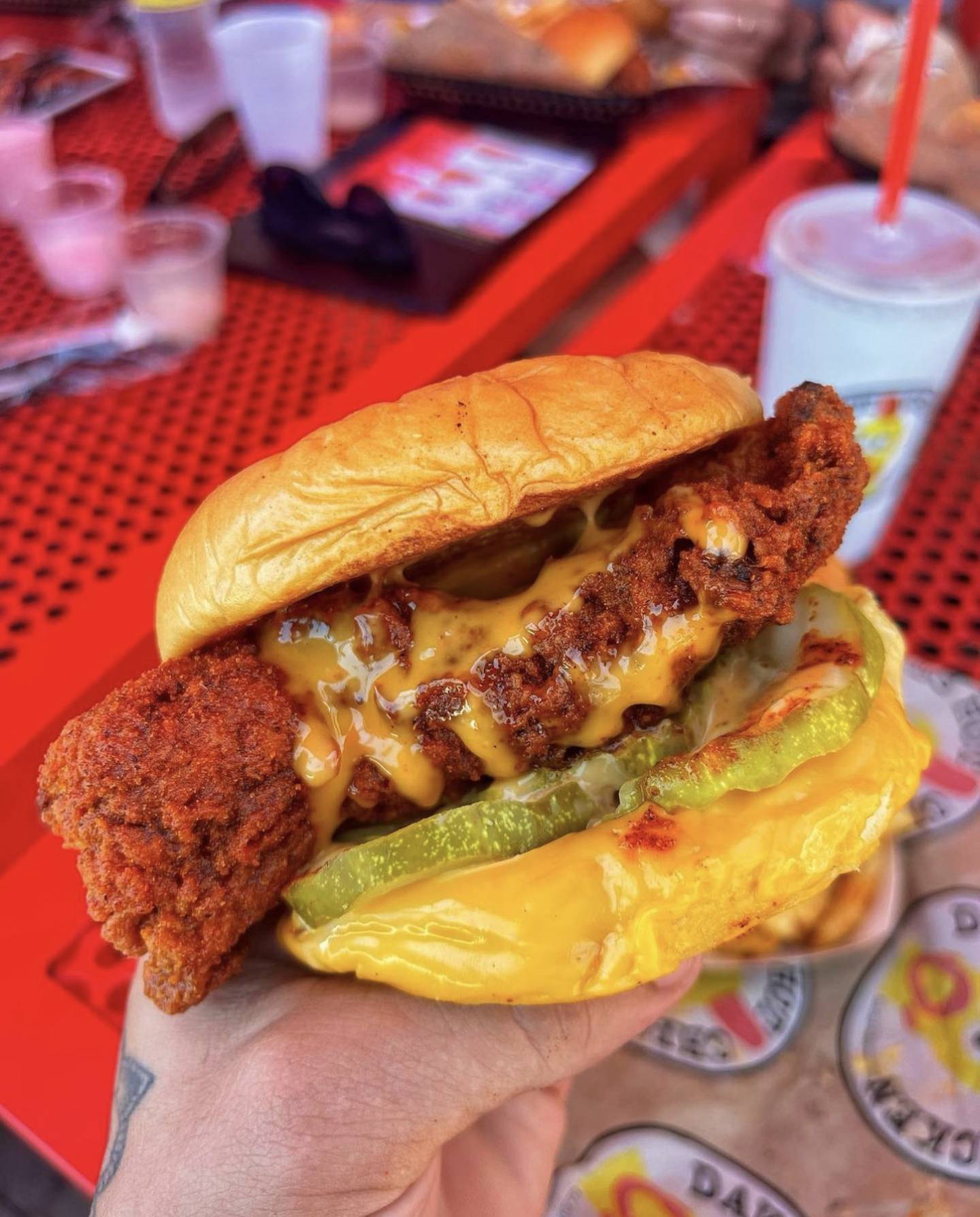 A slider from Dave's Hot Chicken. The company opens Friday in Owings Mills, with two additional branches coming to the greater Baltimore region soon.
