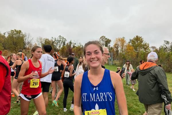 St. Mary’s Chloe McCarthy prevails in the IAAM cross country championship meet