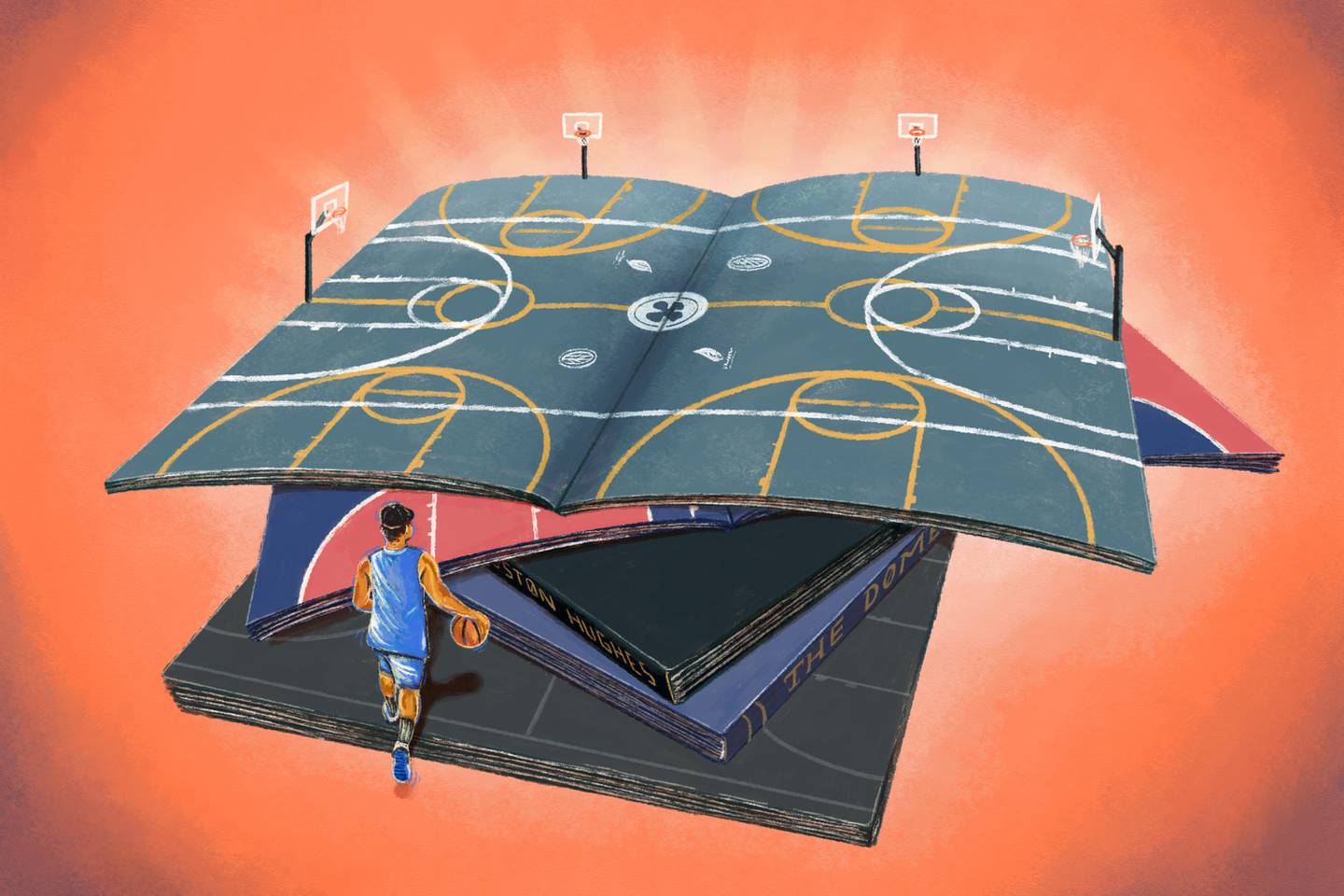 Five basketball courts that influenced poet Wallace Lane.