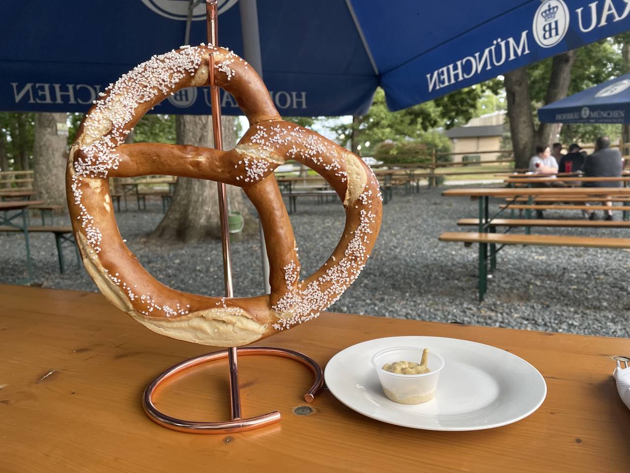 Jumbo pretzels at Prost are just one of the many Bavarian specialties on the menu at this Aberdeen hall.