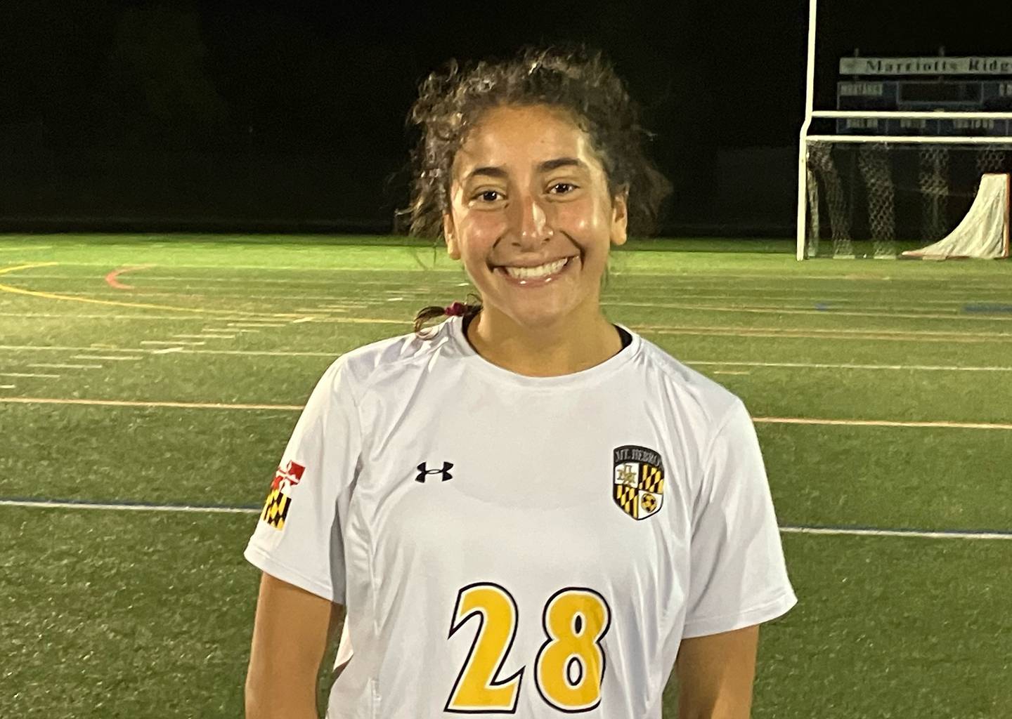 Mount Hebron junior forward Leen Jawhar scored both goals in No. 3 Mount Hebron’s 2-1 victory over previously unbeaten and seventh-ranked Marriotts Ridge on Tuesday night.