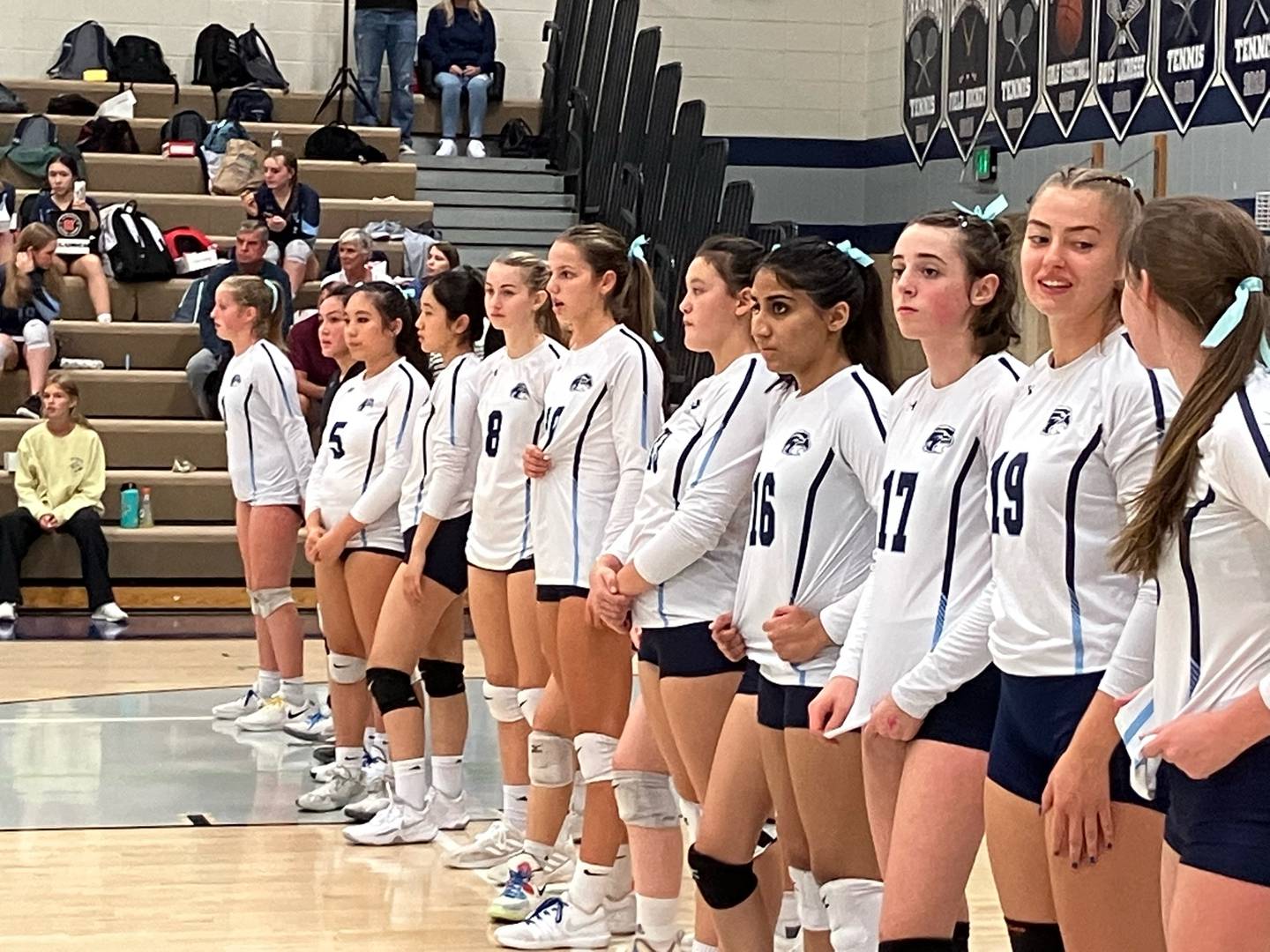 The River Hill volleyball lined up with confidence and then executed in a three set sweep of Marriotts Ridge on Thursday.