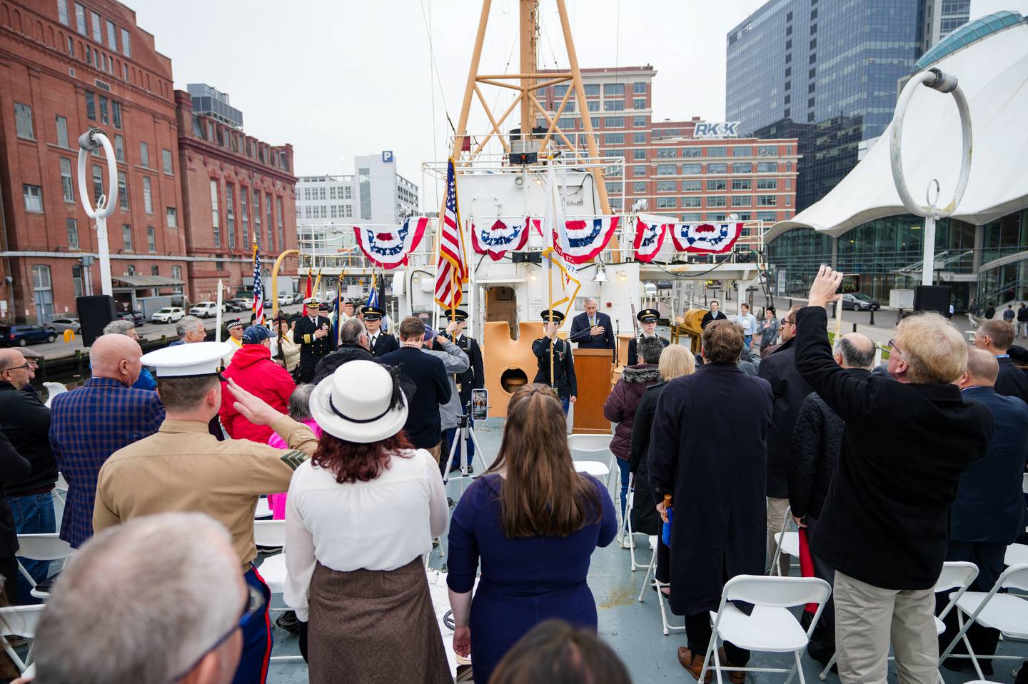 The 81st Anniversary of the Pearl Harbor Memorial Ceremony took place on the historic U.S. Coast Guard Cutter WHEC-37, in Baltimore, Md., on December 7, 2022.