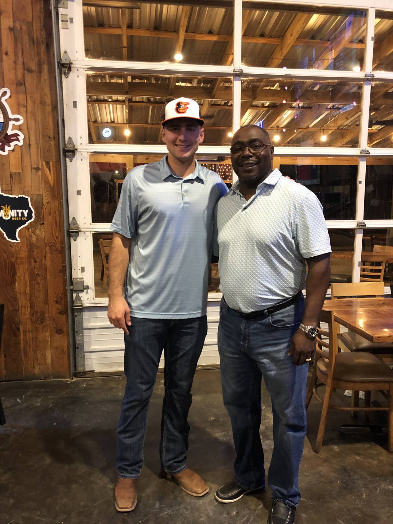 On the night the Orioles drafted Colton Cowser in the first round in 2021, Sid Holland was there. Cowser calls Holland a second father. (Photo courtesy Anna Cowser)