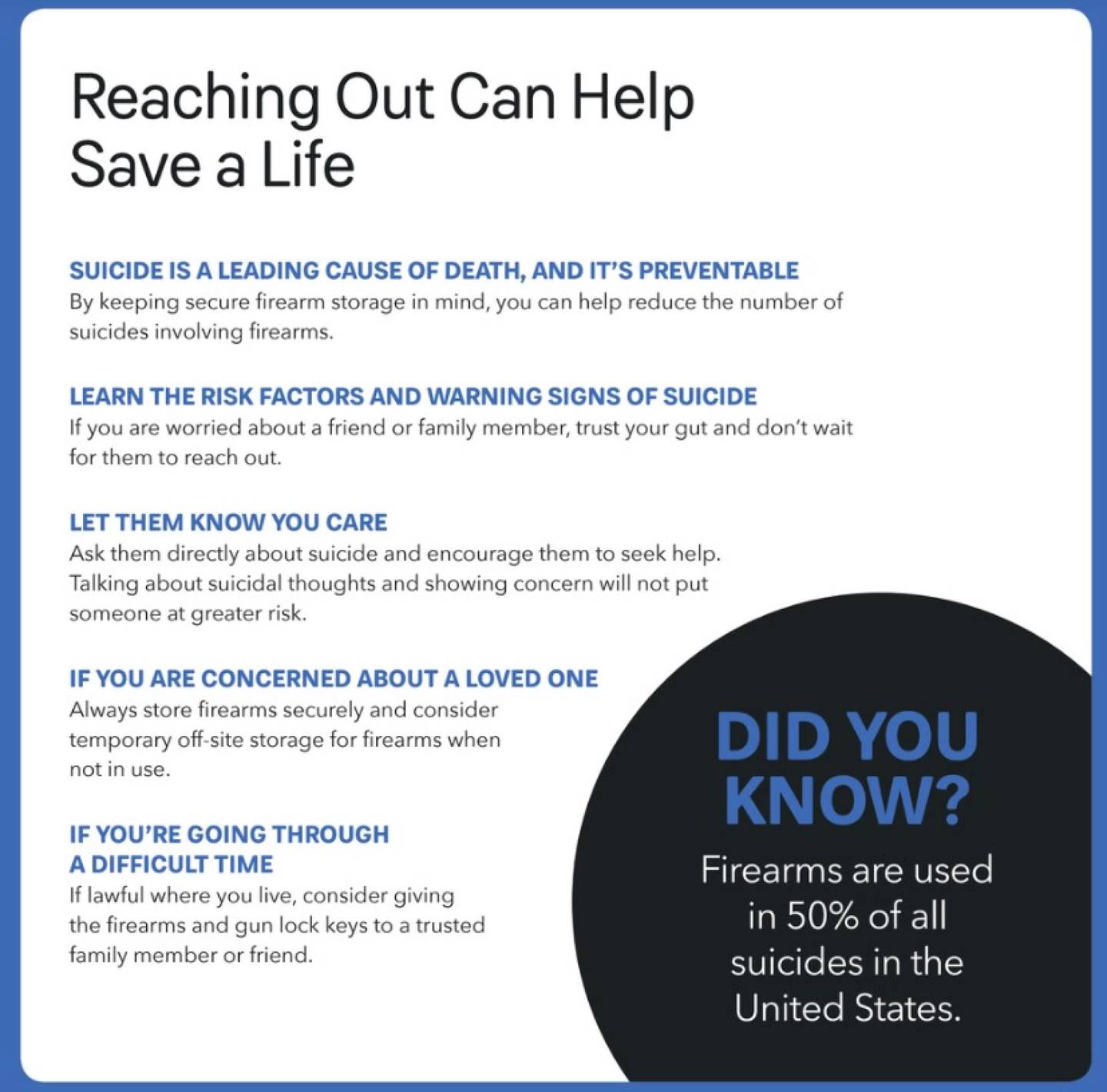 Part of the suicide prevention pamphlet from Anne Arundel County