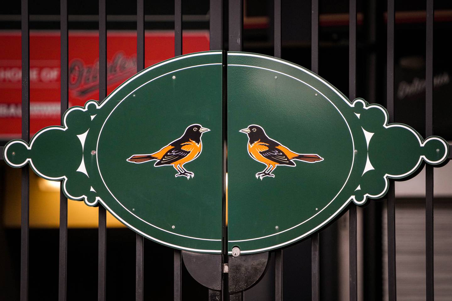 Exterior details of Orioles Park at Camden Yards in Baltimore on 2/2/23.
