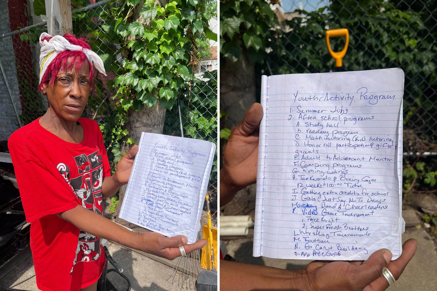 When Linda Young, 53, heard that city leaders wanted to hear from residents how the city could help the neighborhood after a shooting, she started jotting down ideas to help youth.