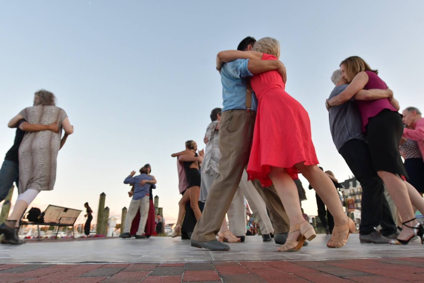 Dancers at City Dock enjoy one of the dances in the summer of 2022.