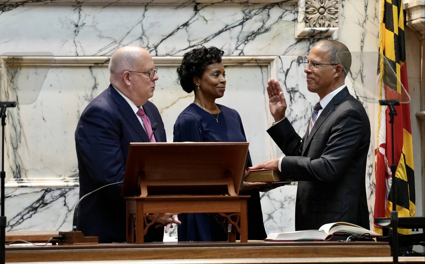 Anthony Brown is sworn in as the Maryland Attorney General on January 3, 2023