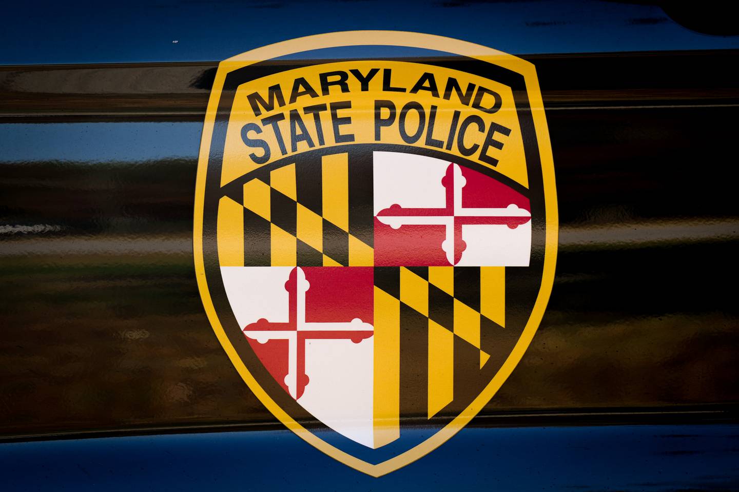 The Maryland State Police logo.