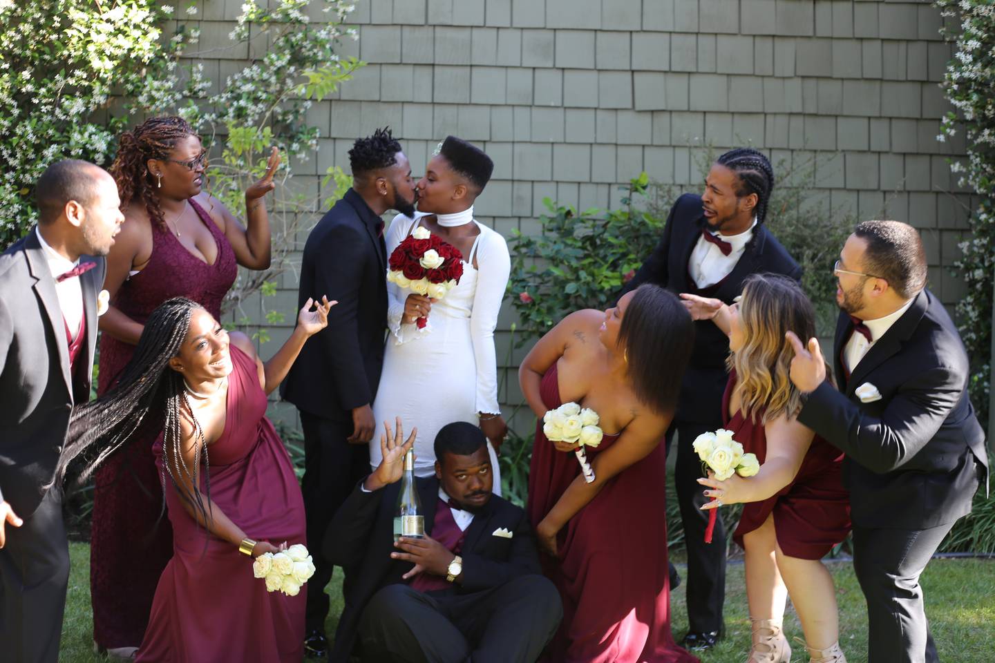 Reporter Jasmine Vaughn-Hall and her husband had a relatively small wedding ceremony in Los Angeles, California