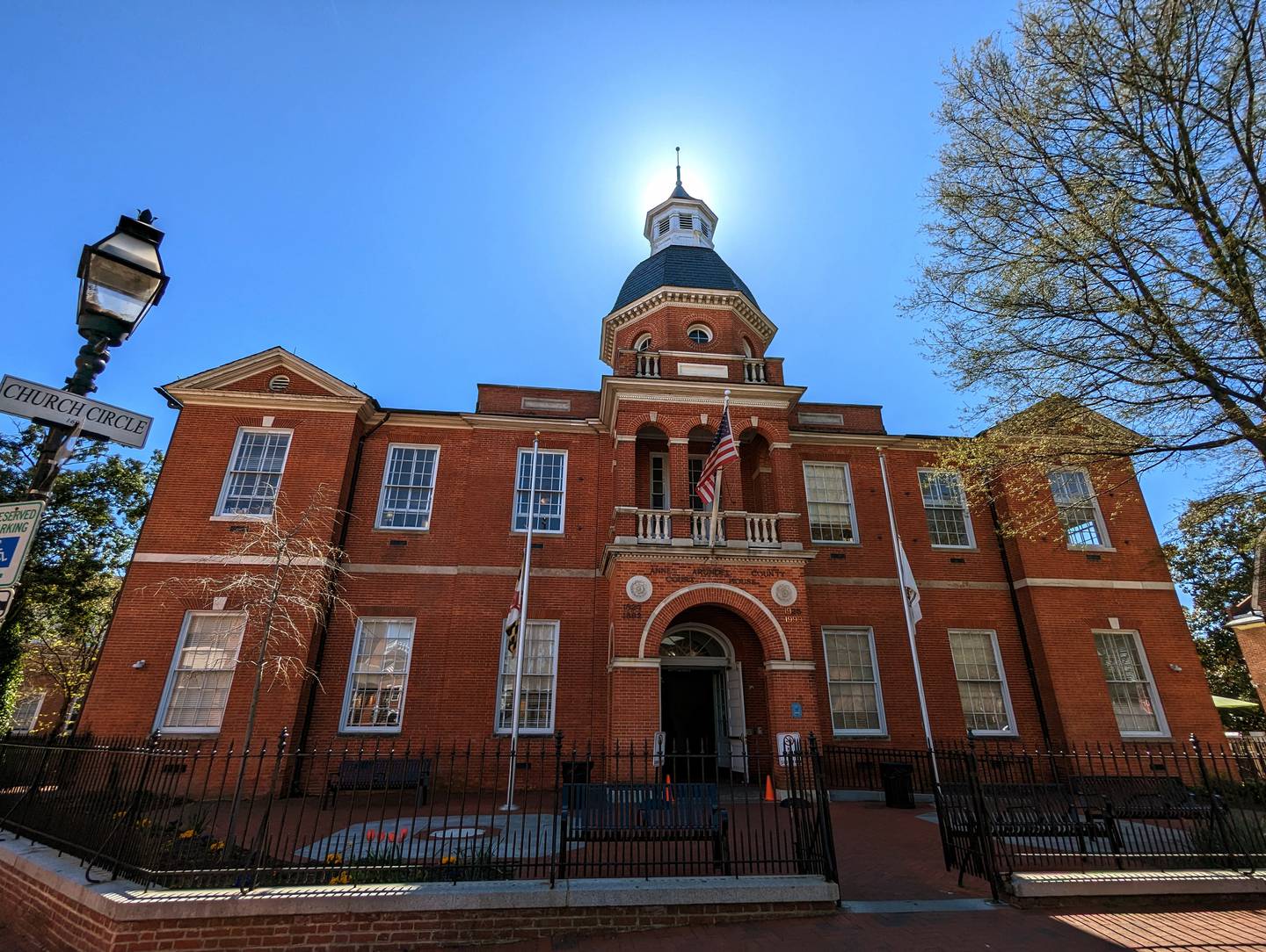 The Anne Arundel County Courthouse is located on Church Circle in Annapolis. It is home to the Circuit Court, the Clerk of the Court, the State Attorney's Office and other agencies.