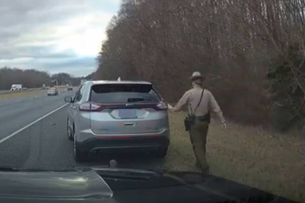 Why did the Maryland State Police superintendent’s traffic stop last only 8 seconds?   