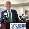 Howard County Public School System Superintendent Michael Martirano takes questions at a press conference on Aug. 30 about issues with school buses during the first week of school.