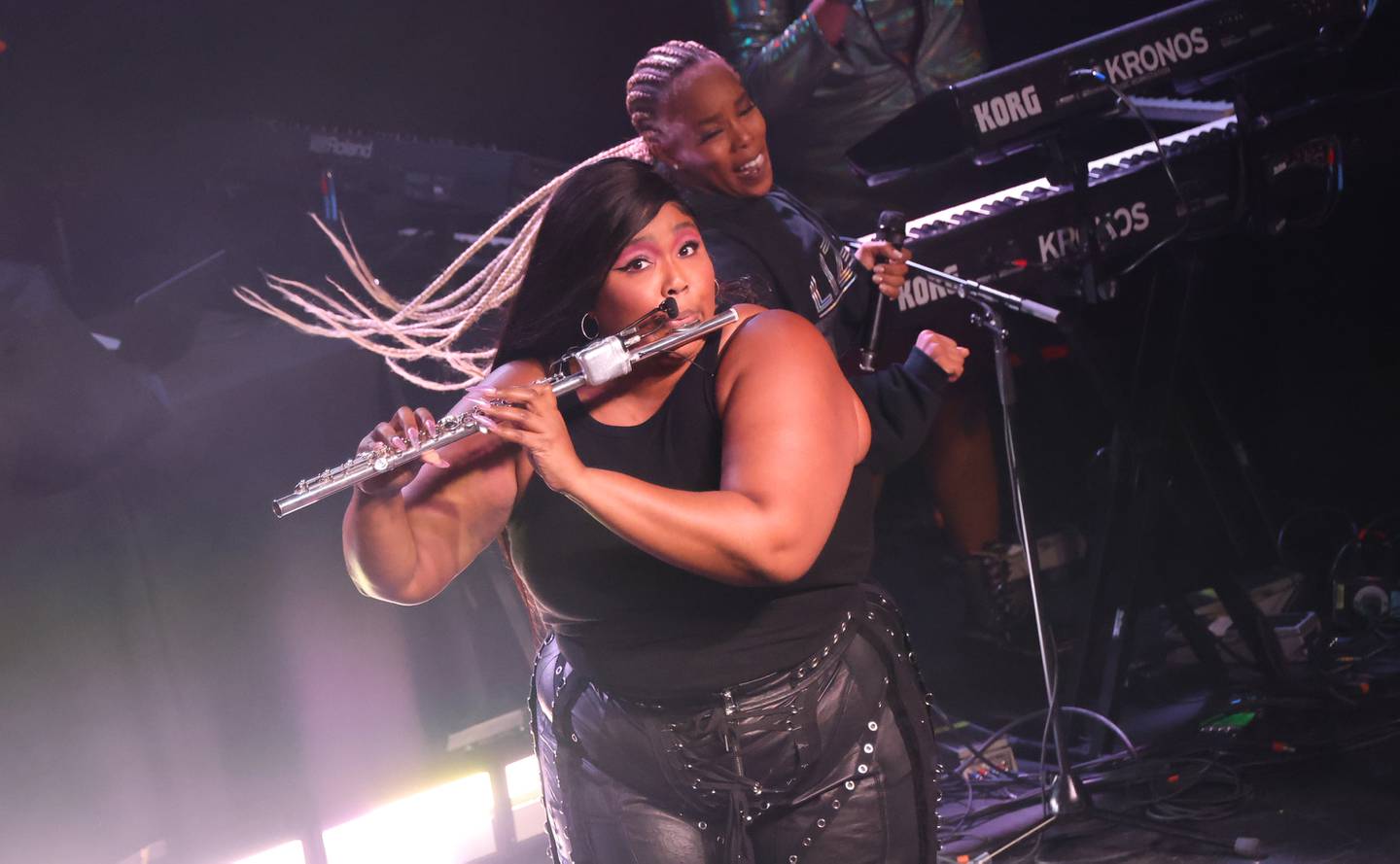 DETROIT, MICHIGAN - OCTOBER 05: Lizzo Performs Live At Saint Andrew's Hall For SiriusXM's Small Stage Series Presented By American Express on October 05, 2022 in Detroit, Michigan.