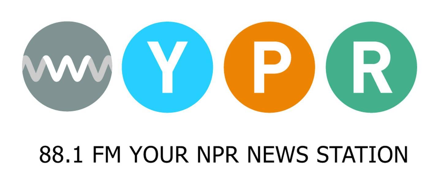 Four circles spell out WYPR. Underneath the circles reads "88.1 FM Your NPR News Station."