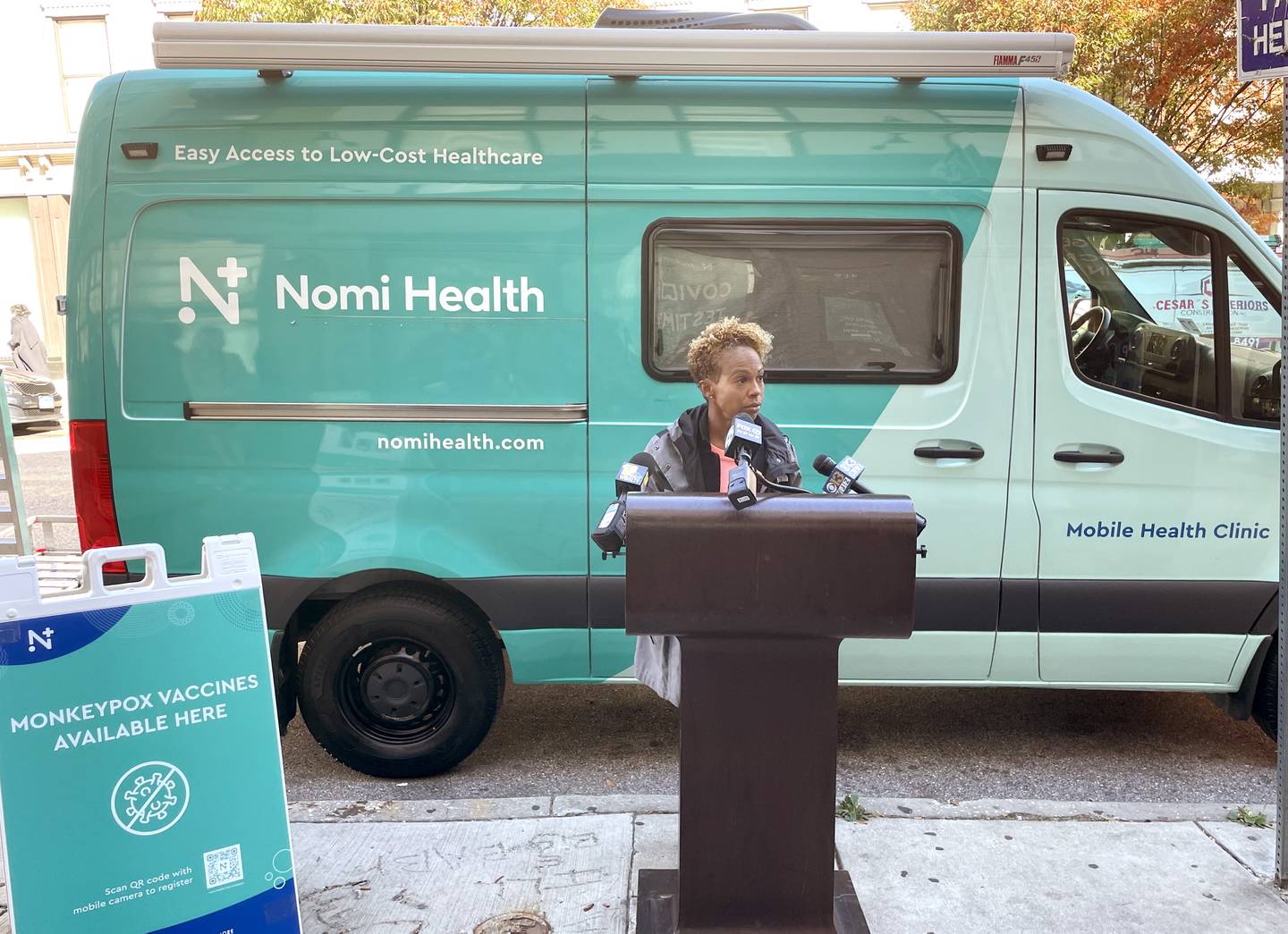 Baltimore Health Commissioner Letitia Dzirasa address the public during a press conference Tuesday Oct. 18, 2022.