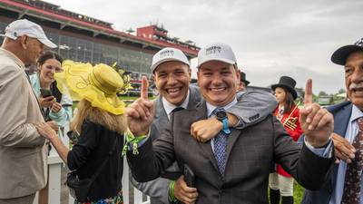 Amid low Preakness turnout, ecstatic Seize the Grey owners give horse racing a shot of life