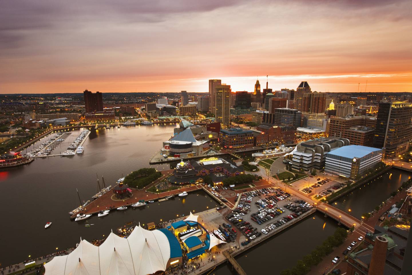 File photo of the Inner Harbor and downtown Baltimore as seen from the Baltimore Marriott Waterfront hotel.