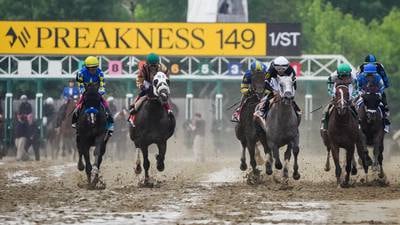 Who got to watch Preakness in the state government tent?