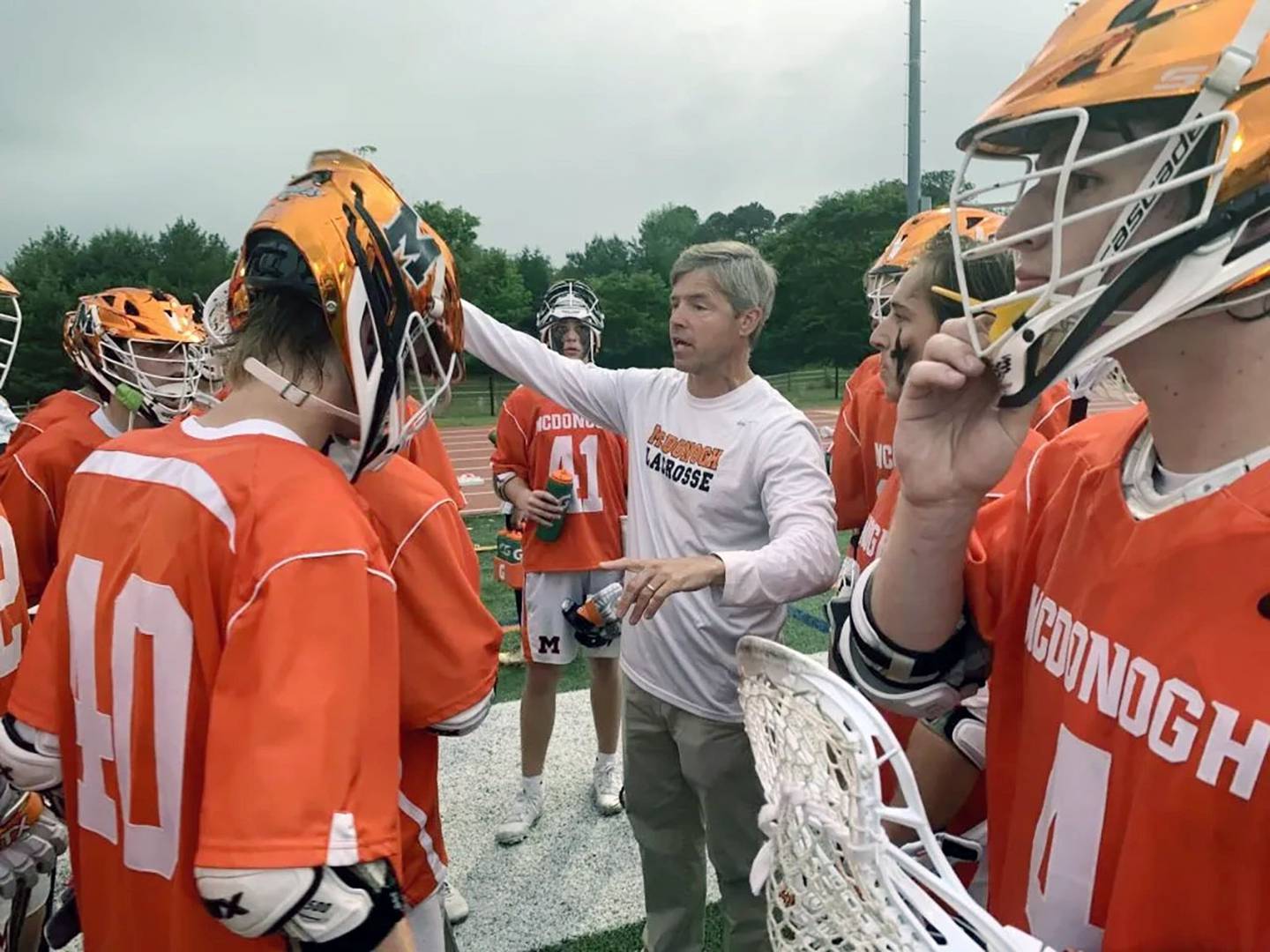 In the elite MIAA A Conference, little separates the top lacrosse team from the bottom, defending champion McDonogh, led by coach Andy Hilgartner (center) appears to have the pieces to once again top a league with a  bevy of national powers.