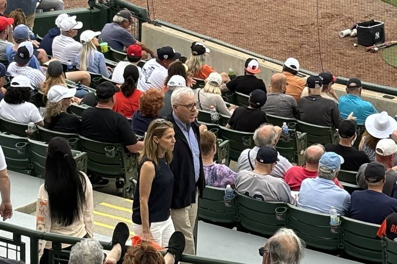 David Rubenstein, the billionaire who is set to become the Orioles' new control person once MLB approves the sale of a majority stake in the team, was at Ed Smith Stadium in Sarasota, Florida, on Saturday, March 2.