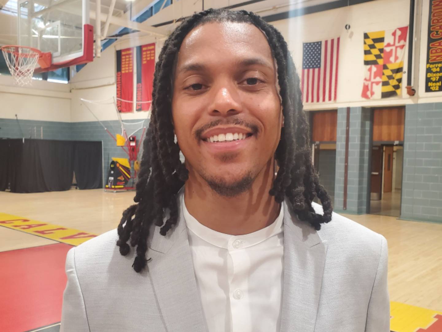 Back at Calvert Hall, where he won a Baltimore Catholic League championship in 2010, Damion Lee had his Golden State Warriors jersey hung at the school.