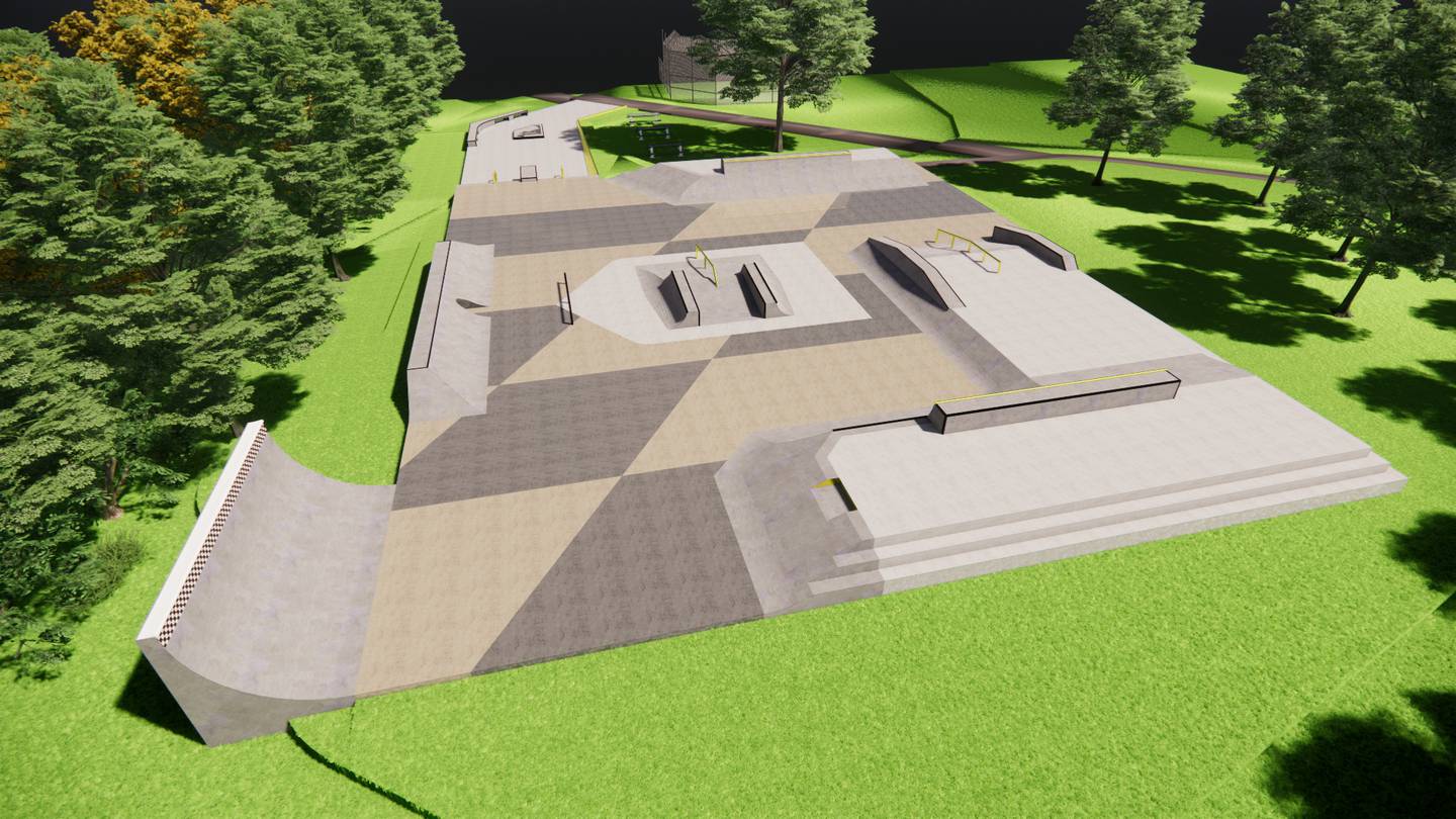 Pillar Design Studios provided design presentations for the proposed skatepark at Easterwood Park.