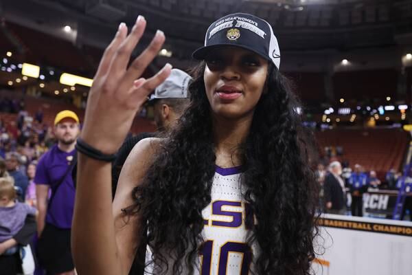 Angel Reese grabs 18 rebounds, LSU beats Miami to reach Final Four