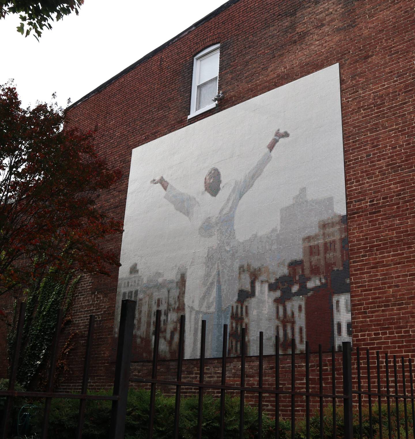 A mural outside Martha’s Place, a recovery program for women in West Baltimore