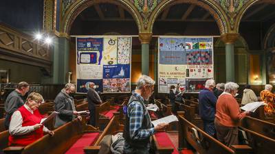 ‘Each panel is a person’: Church observes World AIDS Day with memorial quilt display