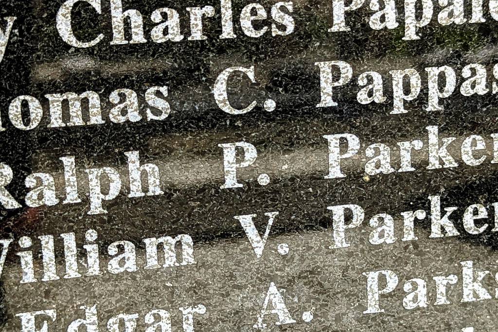 Ralph Parker died on May 21, 1944 in an accident at Pearl Harbor that killed hundreds of soldiers.  His named is carved into the Maryland World War II Memorial near Annapolis.