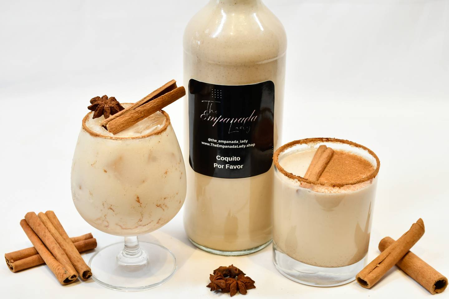 Coquito, coconut-based concoction that is similar to eggnog—without the egg by The Empanada Lady.