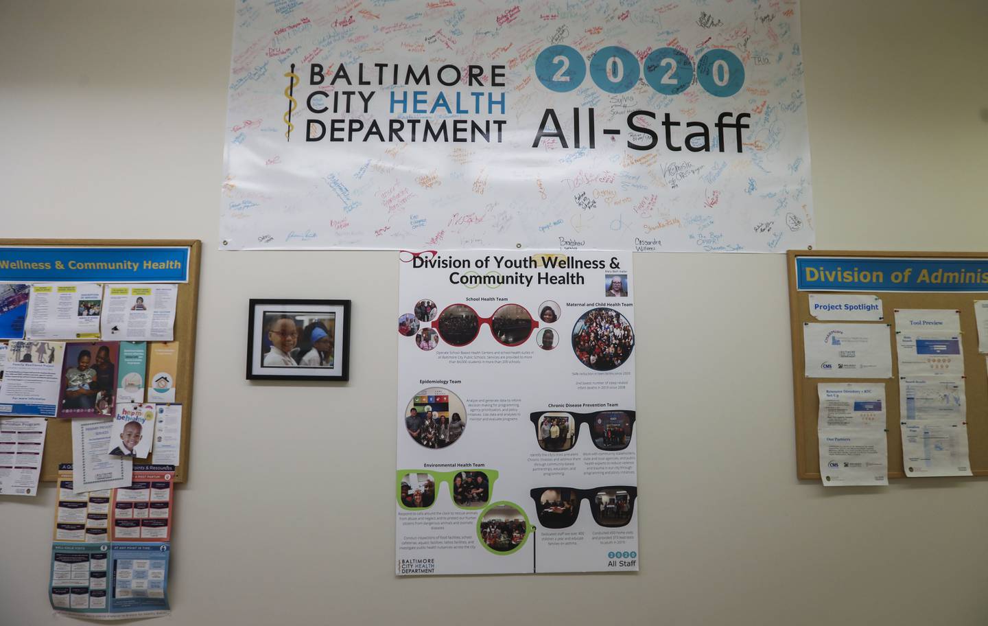 The Baltimore City Health Department team tracks infectious disease outbreaks.