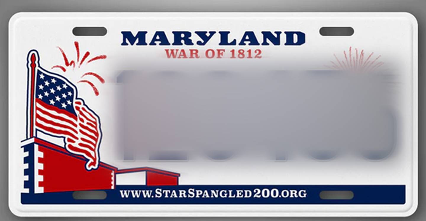 The Maryland 1812 license plate's website license plate leads to Philippines gambling site.