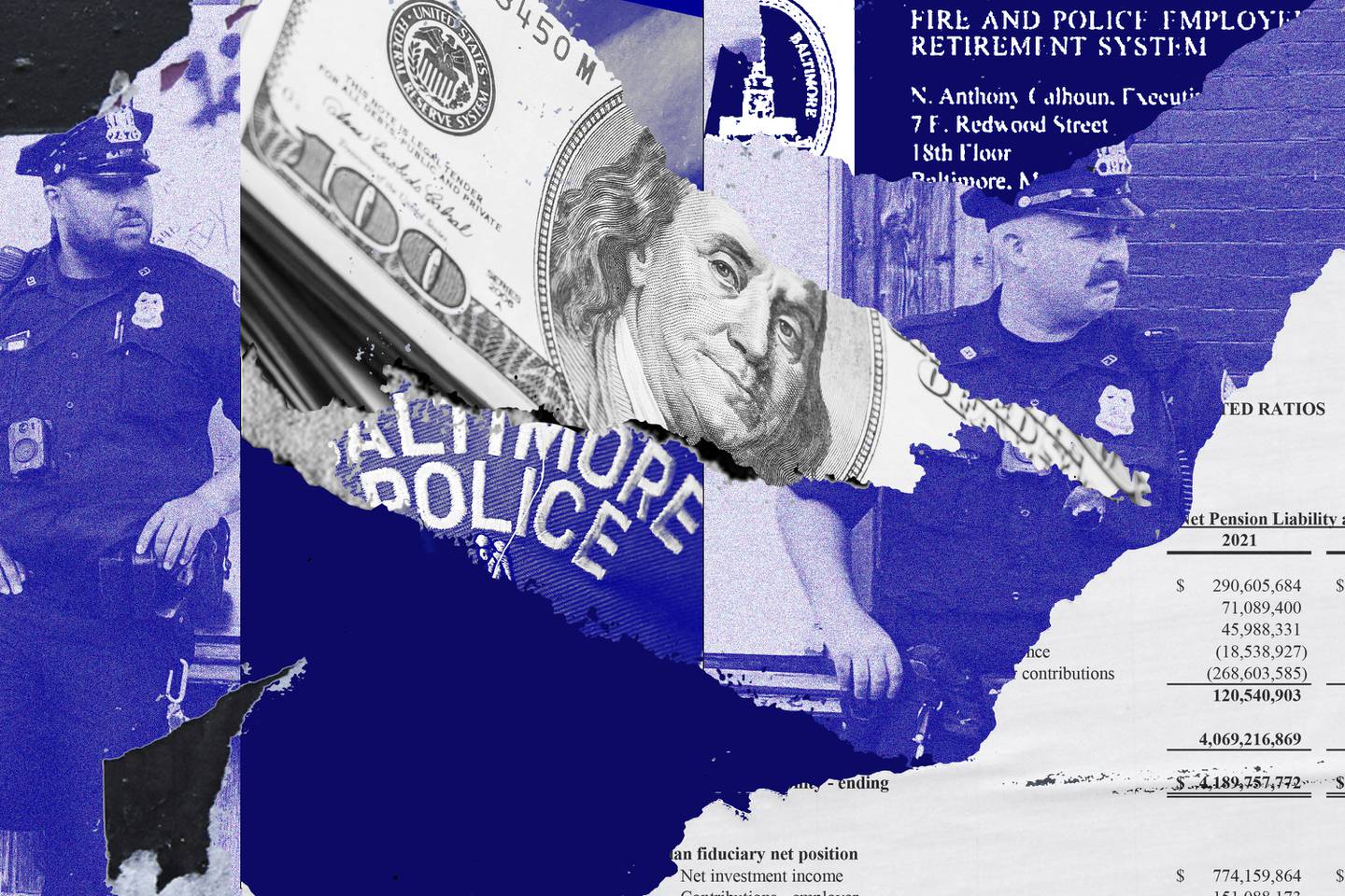 Police pension documents and Baltimore City police