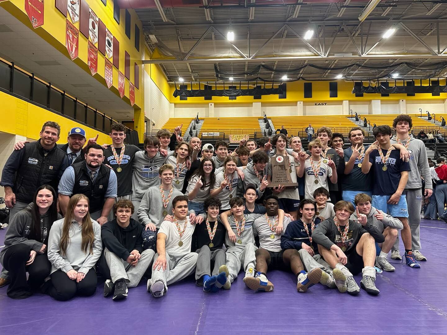 The South River wrestling team overcame some in-season setbacks to peak during the Class 4A state duals tournament. The Seahawks completed their run to a second consecutive state crown with wins over Sherwood and Urbana on Saturday.