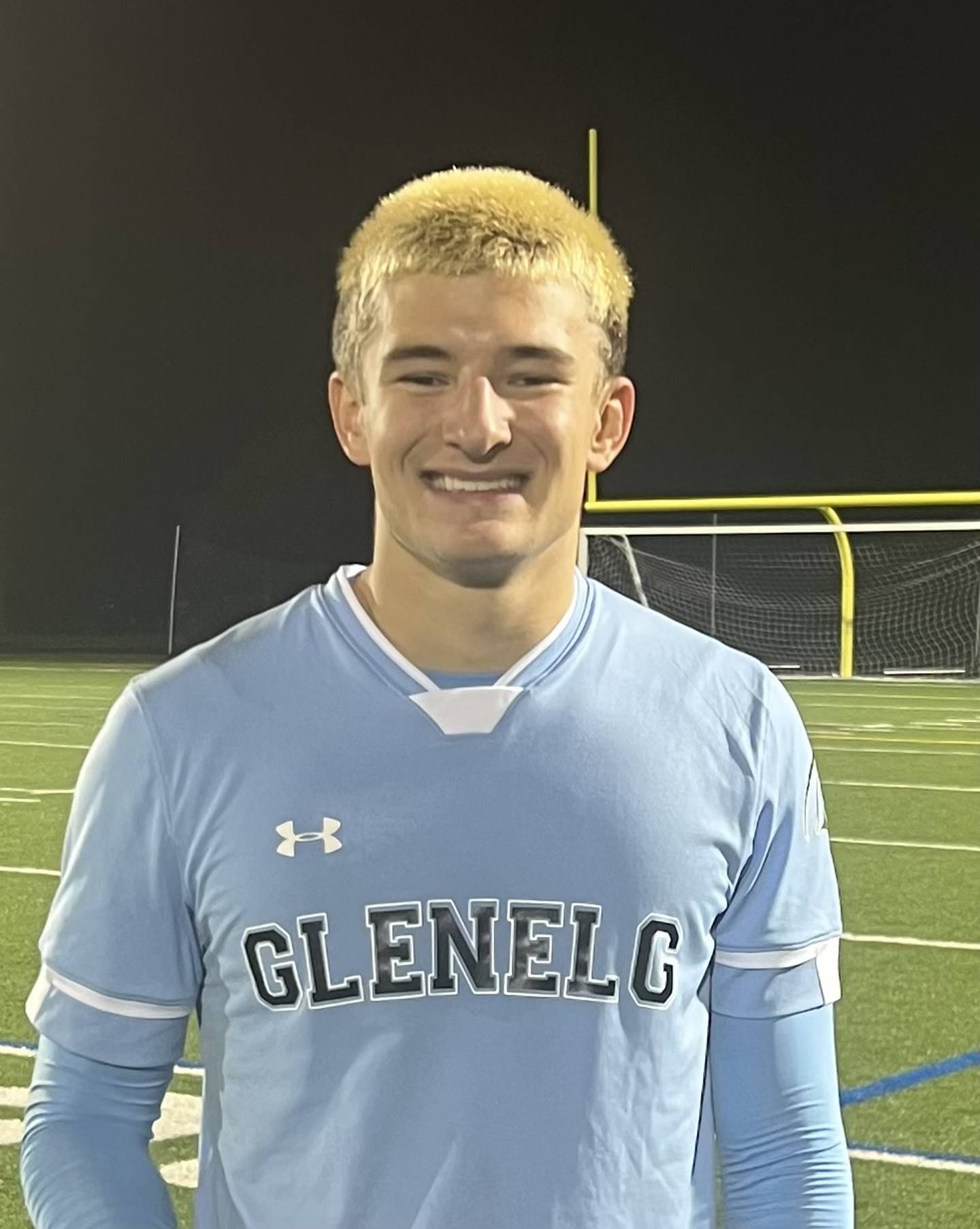 Glenelg goalie Joey Samstock came up big in the second half of Friday's Class 2A state quarterfinal against Sparrows Point.