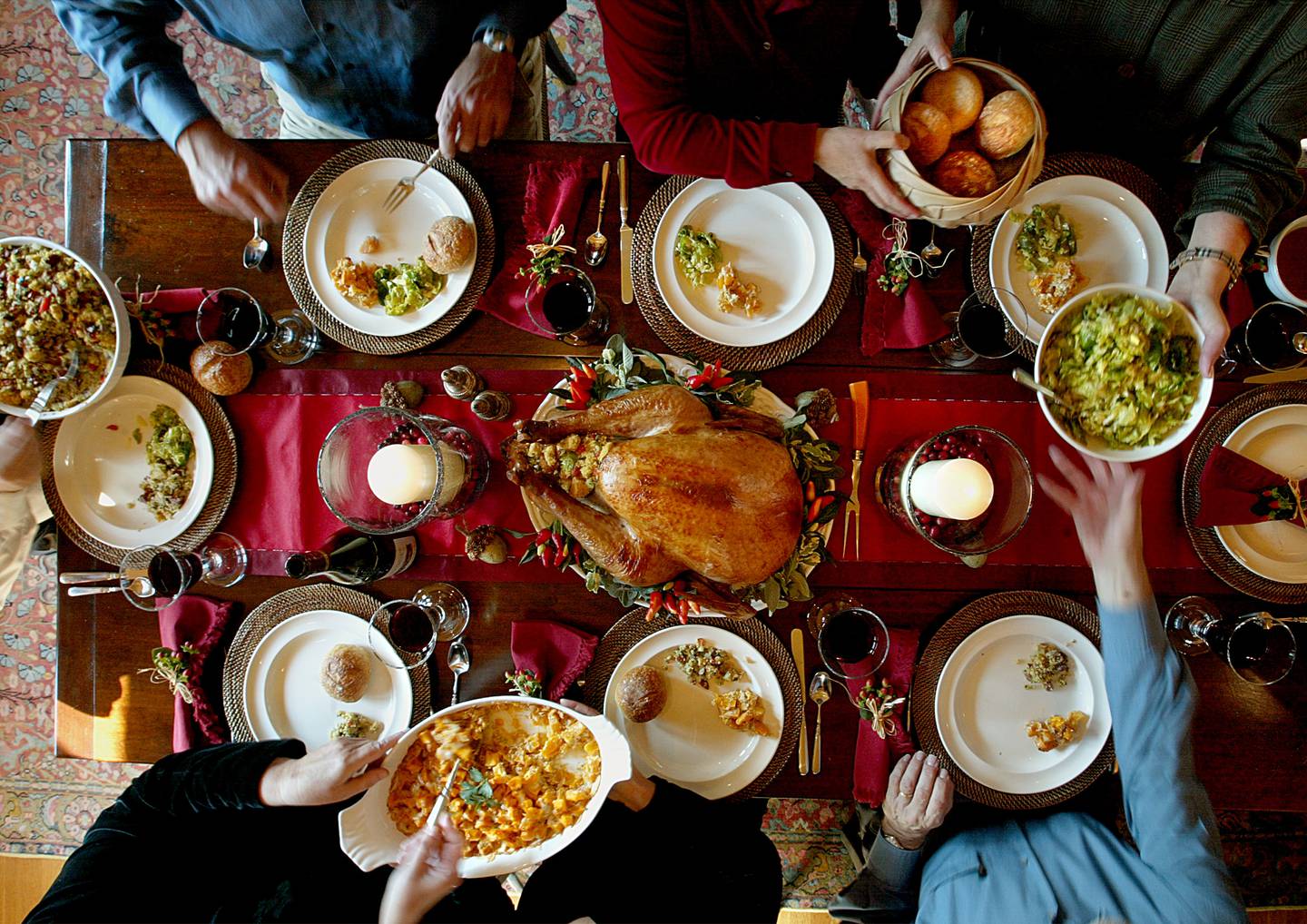 A meal to linger over will be the theme for Thursday's Thanksgiving dinner family gathering dinner party based around the turkey.