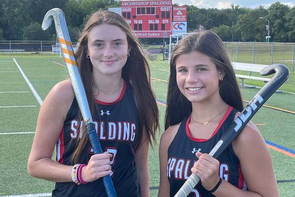 Spalding’s Stella Bumgarner and Jilly Lawn are bonded by family, friends and field hockey