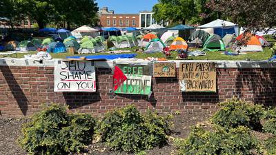 Johns Hopkins ‘free Palestine’ protest remains peaceful, but tensions run high