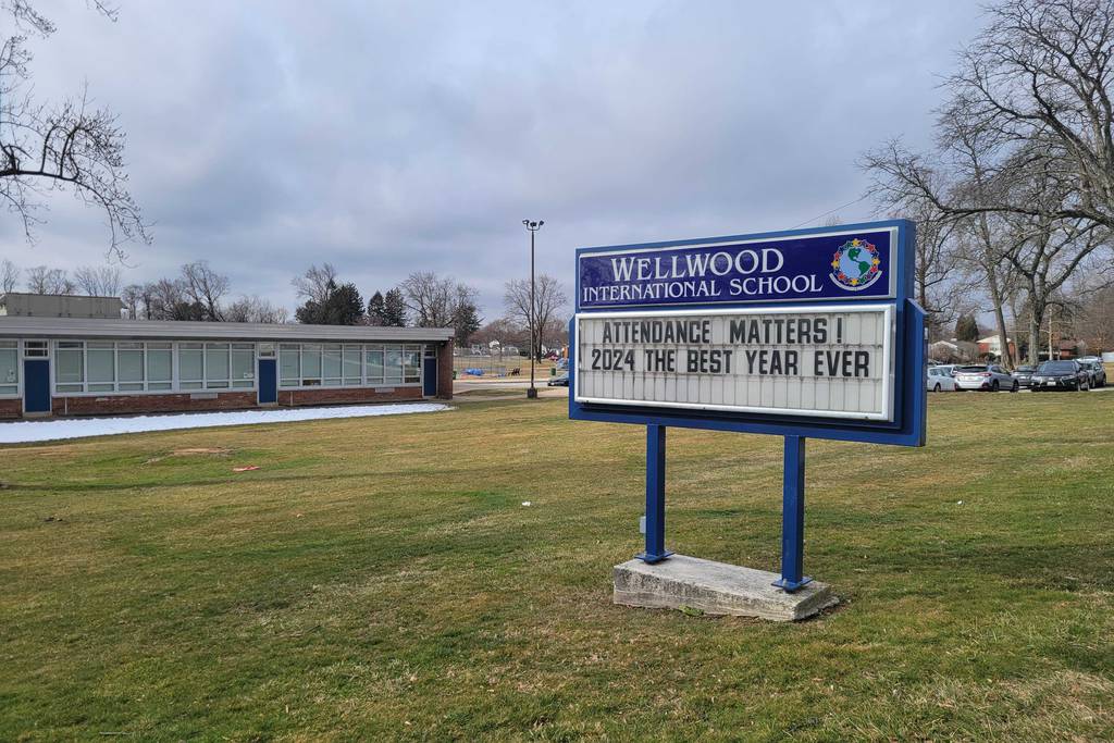 Wellwood International School in Pikesville is one of the overcrowded schools participating in a northwest area redistricting process organized by Baltimore County Public Schools.