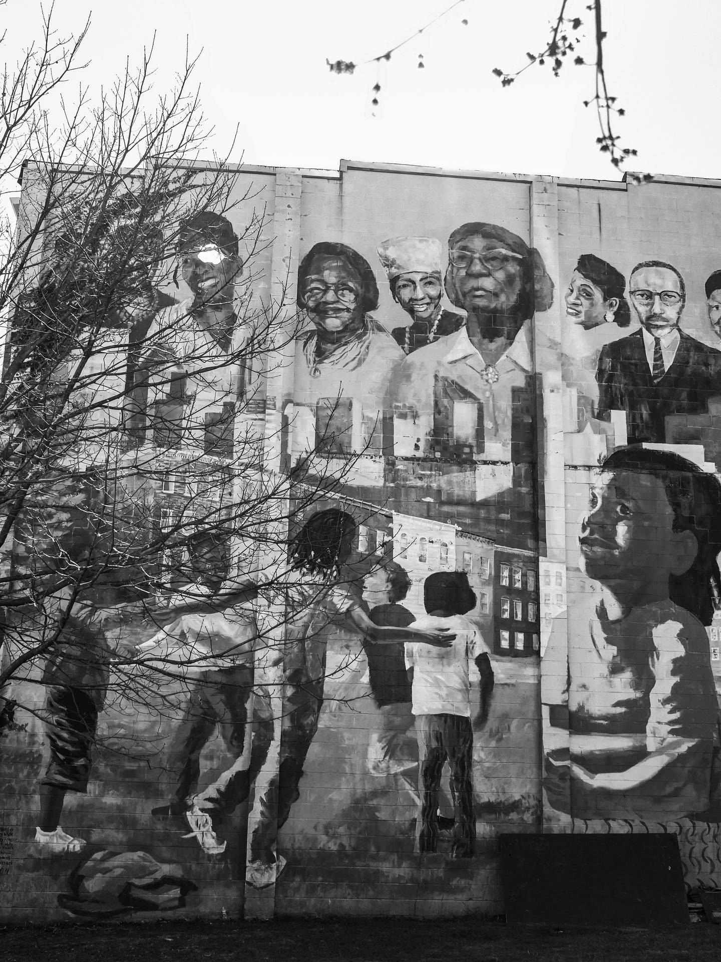 A mural in the Franklin Square Community,  along U.S. Route 40 in Baltimore, Wednesday, March 8, 2023.