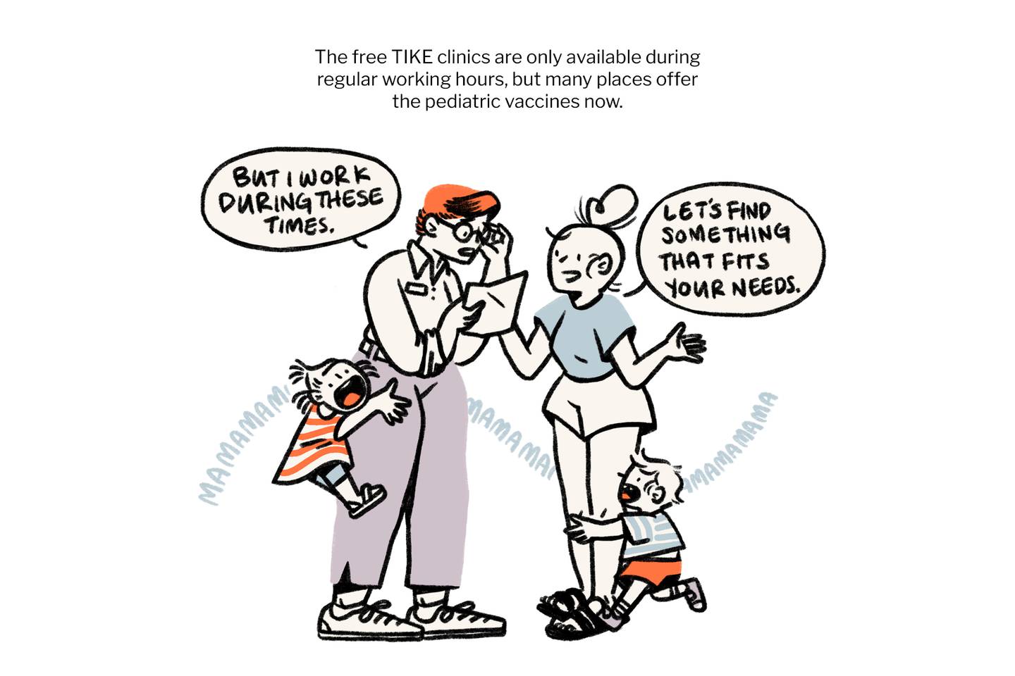 Free TIKE clinics are only available during regular working hours, but there are other options.