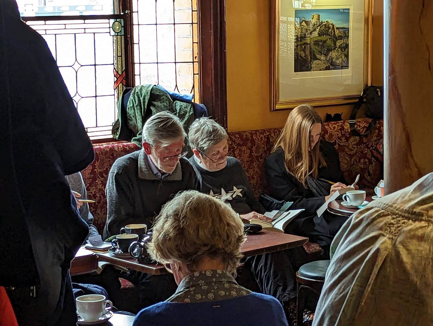 Robert Walsh, a member of the Friends of Joyce Tower in Sandycove, Ireland, leads a reading of "Finnegans Wake" by James Joyce in the Charles Fitzgerald pub.