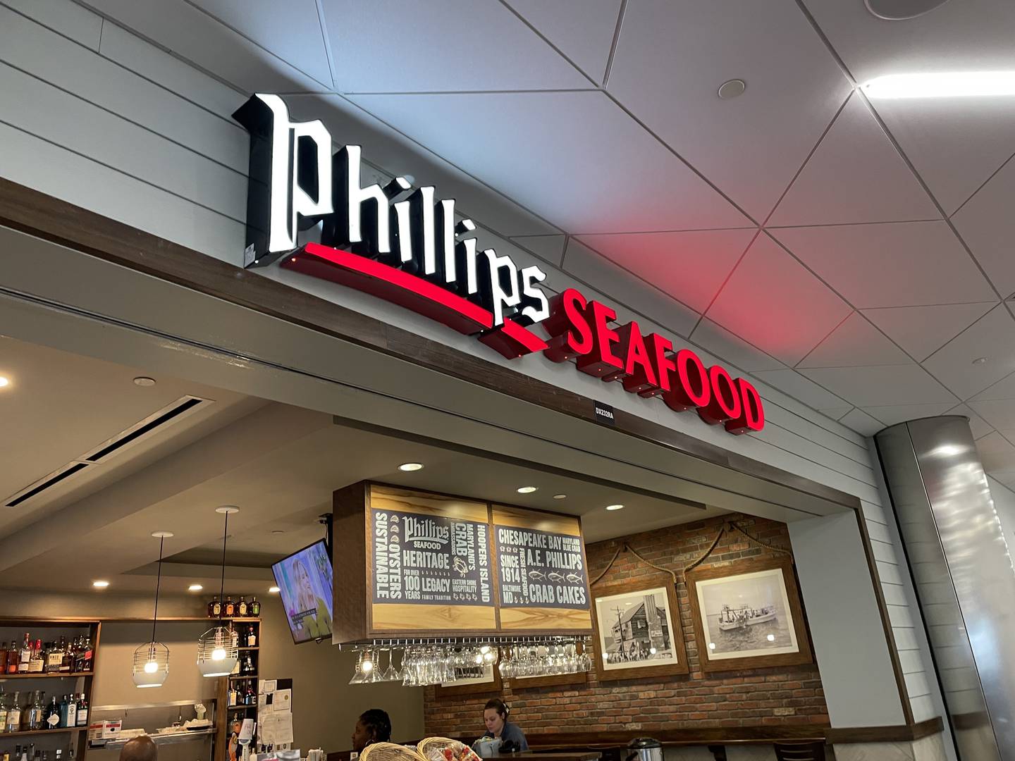 Maryland restaurant Phillips Seafood has a branch at BWI.