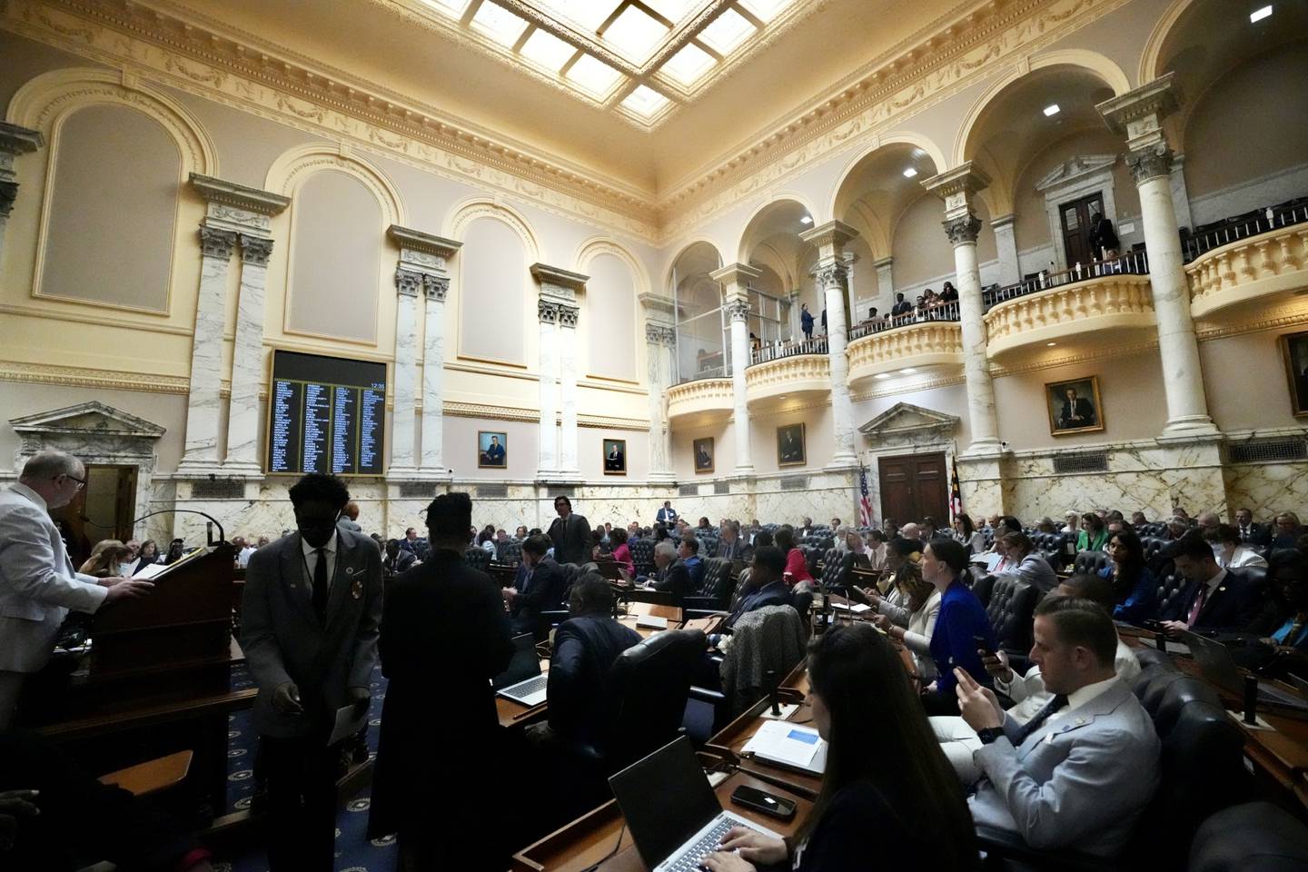 Scenes inside the House Chamber on the last day of session, Sine Die, on April 10, 2023.