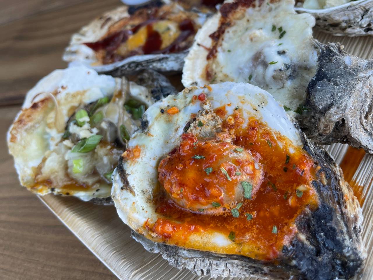Chargrilled oysters from The Urban Oyster.