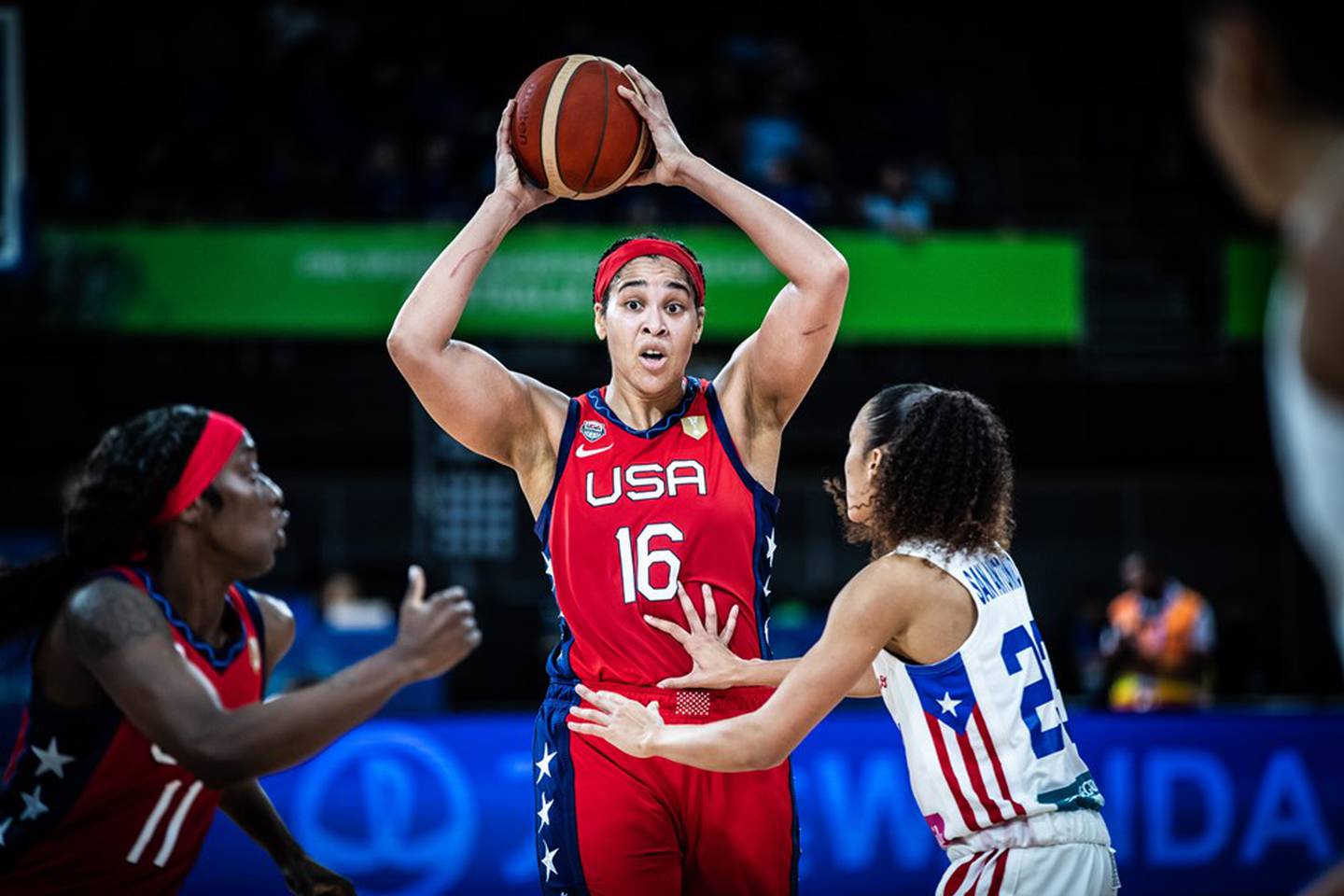 Brionna Jones won a Gold Medal with Team USA at the 2022 World Cup in Sydney, Australia